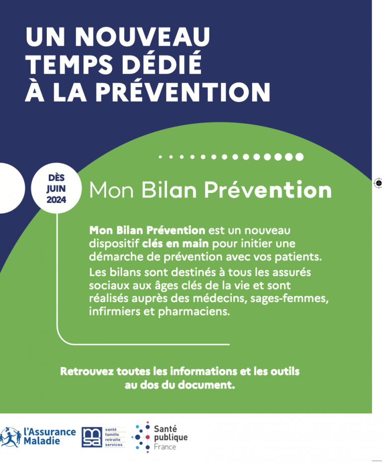 Mon Bilan Prévention : un dispositif dédié à la prévention en santé. Toutes les informations dans cet article