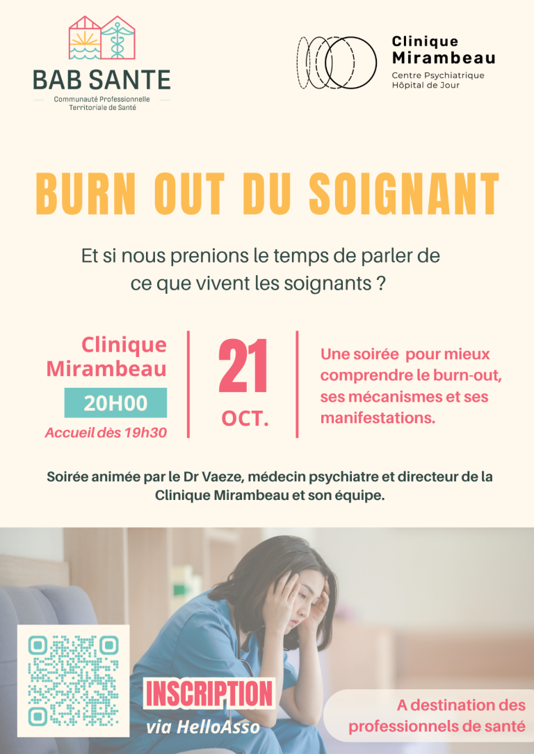 Soirée de sensibilisation au burn-out chez les soignants